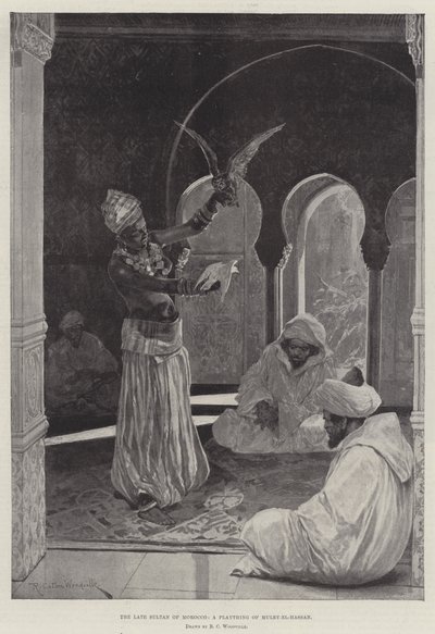 Den bortgångne sultanen av Marocko, en leksak från Muley-el-Hassan av Richard Caton Woodville junior
